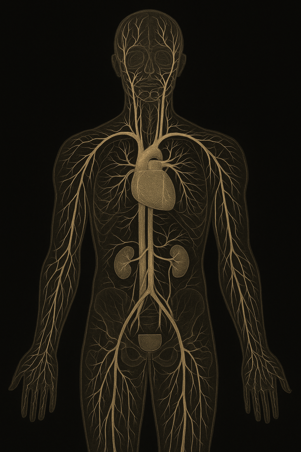Pivotal anatomy figure: peptide systems mapped to tissue